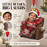 Custom Photo Face Remote Control Royalty Acrylic Ornament — Product details