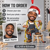 Custom Photo Face Garage Project Forever Acrylic Ornament — How to order