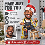 Custom Photo Face Garage Project Forever Acrylic Ornament — Production and delivery