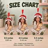 Custom Photo Face Snack Stash Guardian Acrylic Ornament — Size guide