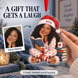 Custom Photo Face One More Chapter Acrylic Ornament — Gift inspiration