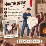 Custom Photo Couple Blanket Battle Acrylic Ornament — How to order