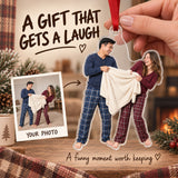 Custom Photo Couple Blanket Battle Acrylic Ornament — Gift inspiration