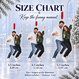 Custom Photo Couple Dance Floor Acrylic Ornament — Size guide