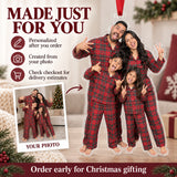 Custom Photo Family Pajama Chaos Acrylic Ornament — Production and delivery