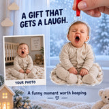 Custom Photo First Christmas Yawn Acrylic Ornament — Gift inspiration