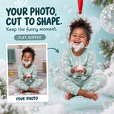 Custom Photo Bubble Beard Acrylic Ornament — Main design