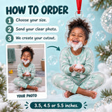 Custom Photo Bubble Beard Acrylic Ornament — How to order