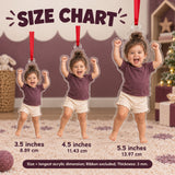 Custom Photo Toddler Victory Dance Acrylic Ornament — Size guide