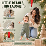 Custom Photo First Steps Ta Da Acrylic Ornament — Product details