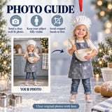 Custom Photo Mini Chef Flour Acrylic Ornament — Personalization guide