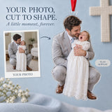 Custom Photo Christening Big Yawn Acrylic Ornament — Main design