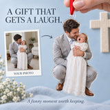 Custom Photo Christening Big Yawn Acrylic Ornament — Gift inspiration