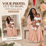 Custom Photo Godparents Giggle Acrylic Ornament — Main design