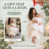Custom Photo Baptism Bonnet Wiggle Acrylic Ornament — Gift inspiration