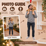 Custom Photo Cat on the Shoulder Acrylic Ornament — Personalization guide
