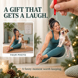 Custom Photo Dog Yoga Assistant Acrylic Ornament — Gift inspiration