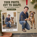 Custom Photo Dog Muddy Paws Acrylic Ornament — Main design