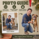 Custom Photo Dog Muddy Paws Acrylic Ornament — Personalization guide