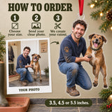 Custom Photo Dog Muddy Paws Acrylic Ornament — How to order