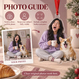 Custom Photo Matching Yawns Acrylic Ornament — Personalization guide
