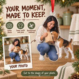 Custom Photo Treat Bag Inspector Acrylic Ornament — Personalization example