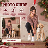 Custom Photo Puppy Shoe Thief Acrylic Ornament — Personalization guide