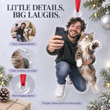 Custom Photo Cat Selfie Block Acrylic Ornament — Product details