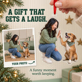 Custom Photo Dog High Five Acrylic Ornament — Gift inspiration
