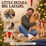 Custom Photo Golden Side Eye Acrylic Ornament — Product details