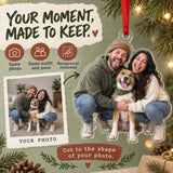 Custom Photo Gotcha Day Tongues Acrylic Ornament — Personalization example