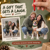 Custom Photo Gotcha Day Tongues Acrylic Ornament — Gift inspiration