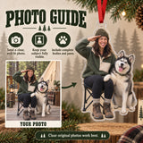 Custom Photo Dog Camping Companion Acrylic Ornament — Personalization guide