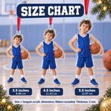 Custom Photo Basketball Mini Coach Acrylic Ornament — Size guide