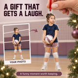 Custom Photo Volleyball Serve Face Acrylic Ornament — Gift inspiration
