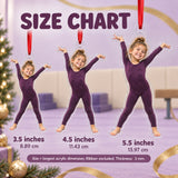 Custom Photo Gymnast Tada Face Acrylic Ornament — Size guide