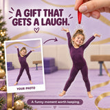 Custom Photo Gymnast Tada Face Acrylic Ornament — Gift inspiration