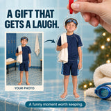 Custom Photo Swimmer Goggle Grin Acrylic Ornament — Gift inspiration