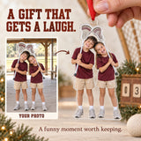 Custom Photo Lacrosse Stick Silly Acrylic Ornament — Gift inspiration