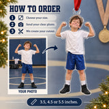 Custom Photo Wrestling Victory Grin Acrylic Ornament — How to order