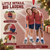 Custom Photo Track Finish Smile Acrylic Ornament — Product details