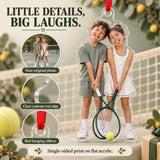 Custom Photo Tennis Doubles Giggles Acrylic Ornament — Product details