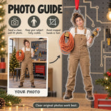 Custom Photo Electrician Cable Puzzle Acrylic Ornament — Personalization guide