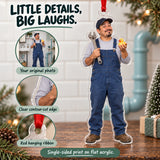 Custom Photo Plumber Tiny Duck Acrylic Ornament — Product details