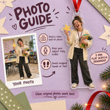Custom Photo Teacher Glitter Day Acrylic Ornament — Personalization guide