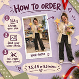 Custom Photo Teacher Glitter Day Acrylic Ornament — How to order