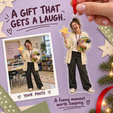 Custom Photo Teacher Glitter Day Acrylic Ornament — Gift inspiration