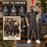Custom Photo Barber Comb Salute Acrylic Ornament — How to order