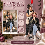 Custom Photo Hairstylist Curler Queen Acrylic Ornament — Personalization example