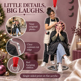Custom Photo Hairstylist Curler Queen Acrylic Ornament — Product details